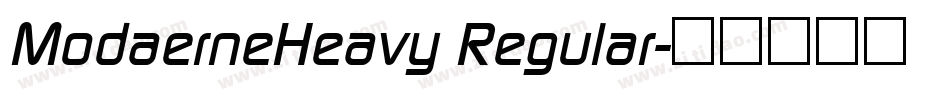 ModaerneHeavy Regular字体转换